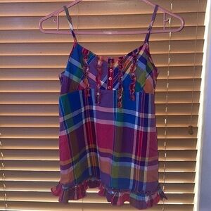 Arizona jean company plaid dress. Girls size 14-16